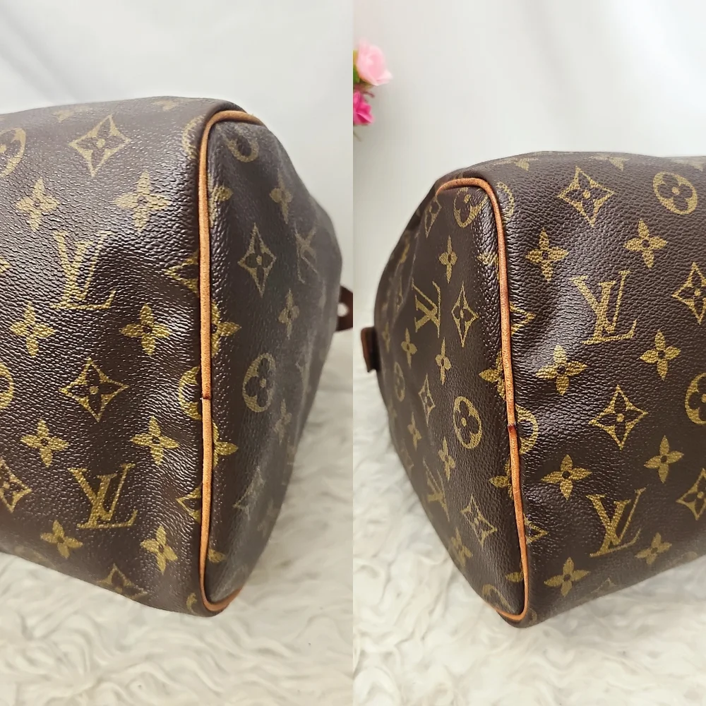Louis Vuitton Speedy 30 Monogram Brown Handbag - Picture 15 of 16